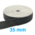 Elástico Preto 35mm Makro Central Rolo com 25 Metros - comprar online