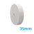 Elástico Zanotti Savana Nº35 (34mm) Branco Rolo c/ 25 mts