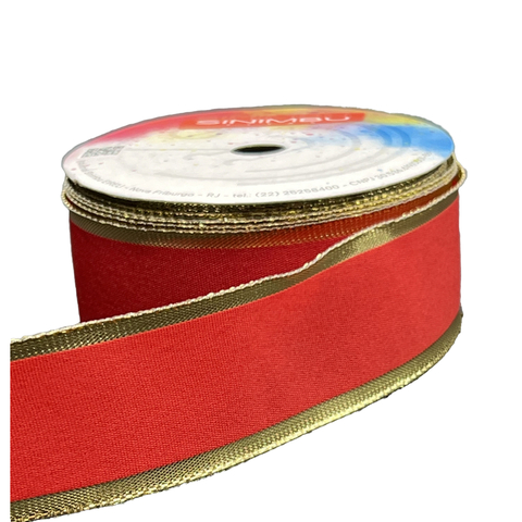 Fita Natalina Sinimbu 36mm Ref.1451 Rolo com 10 mts
