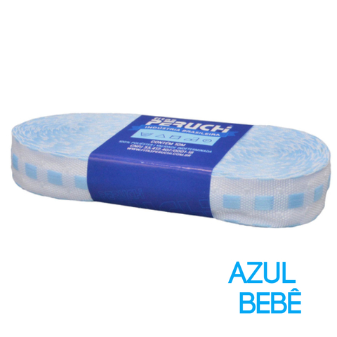 Galão Passa Fita Falso 16mm Peça com 10 Metros Azul Bebê