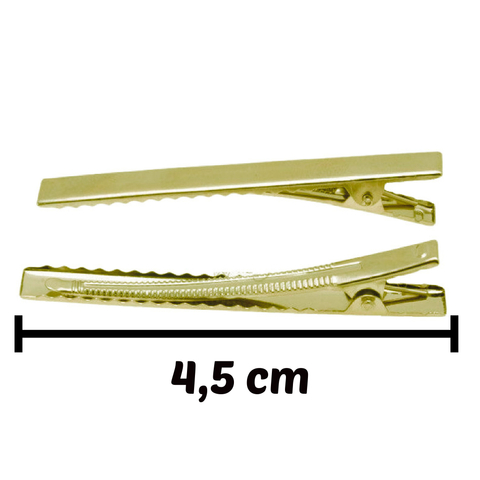 Presilha Bico de Pato Dourada Tam. 4,5cm