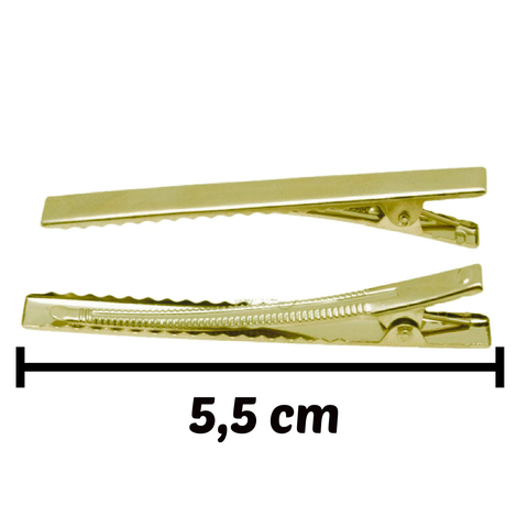 Presilha Bico de Pato Dourada Tam. 5,5cm