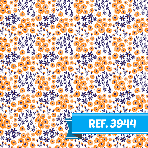 Tecido Tricoline 100% Algodão Estampado 50 Centímetros - Ref. 3944