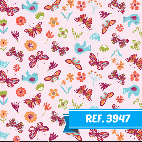 Tecido Tricoline 100% Algodão Estampado 50 Centímetros - Ref. 3947