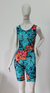 Macaquinho floral sport verde - comprar online