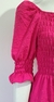 Vestido detalhes longo rosa - Outfit Lover