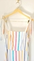 Vestido midi listrado multicores - Outfit Lover