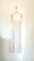 Vestido midi listrado multicores na internet