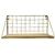 Prateleira Retangular Decorativa - Metal 29x14cm