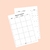 Planner Mensual A5