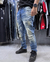 Pantalón Azul Focalizado Oxidado