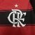 Camisa de torcedor do Flamengo, modelo I 25/26, nas cores preta e vermelha, com listras horizontais e logo do clube.