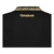 Colete preto da Reebok com detalhe em dourado na gola.