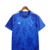 Camisa de futebol azul da Adidas com estampa de estrelas e logo da marca.