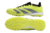 Chuteira Society Adidas Predator 24 Elite Low Unissex nas cores amarelo e preto, com solado para melhor tração em campos sintéticos.
