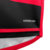 Detalhe da camisa do Flamengo I 24/25, com tecnologia Aeroready, mostrando a parte preta e vermelha do tecido.