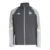 Jaqueta corta-vento masculina cinza do Atlético Mineiro, com detalhes em amarelo e logo da Adidas.