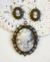 Conjunto de camafeu marrom - comprar online