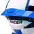 Capacete Racer1 Rc1 Icone Branco Preto Azul - loja online