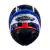 Capacete Racer1 Rc1 Icone Azul Branco Vermelho - Racer 1