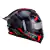 Capacete Racer1 Rc1 Icone Preto Cinza Vermelho