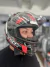Capacete Racer1 Rc1 Icone Preto Cinza Vermelho na internet