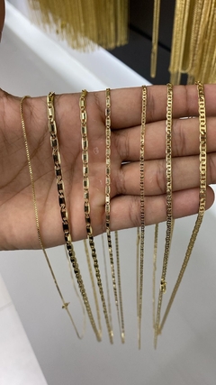 Corrente banhada com 10 milésimos ouro faça pagamento e mande print do modelo no WhatsApp - comprar online