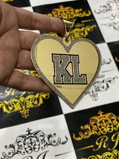 Corrente elo BAHIANO com Pirgente personalizado - RJ JOIAS
