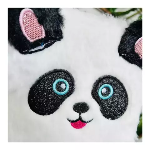 Caderno de pelúcia Pandinha