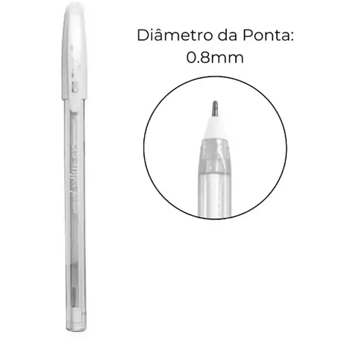 Caneta em Gel Branca