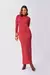 Vestido Longo em Malha New Favo com Gola Baixa - comprar online