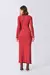 Vestido Longo em Malha New Favo com Gola Baixa - Livia Barros