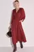 Vestido Maxi Midi em Blend de Viscose