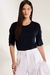 Blusa com pedrarias em meia malha