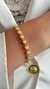 Pulseira Coração Pérolas