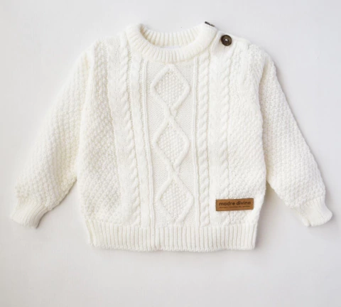 Sweater tejido over size Crudo