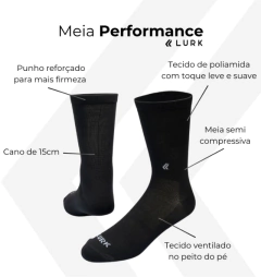 Meia Performance Azul Royal Lurk - loja online