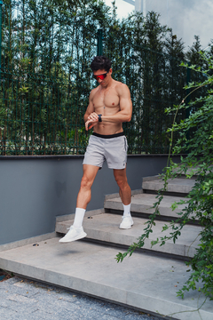 Shorts Curto de Corrida Cinza Lurk - loja online