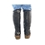 Perneira Chic Bacanizado Couro com duas Fivelas Unissex Pt - comprar online