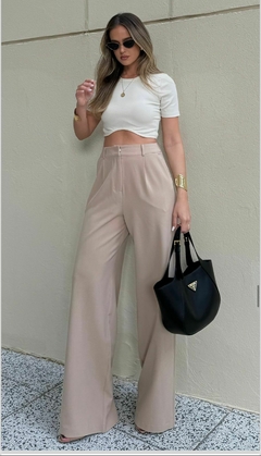 CALÇA ALFAIATARIA COM PREGAS