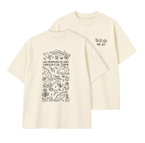 Camiseta oversize · Jardín de Promesas