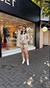 Conjunto Blazer e Short Suíça Nude - Thaday closet