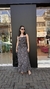 Conjunto Tamara Suede Bordado Chumbo