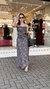 Conjunto Tamara Suede Bordado Chumbo - Thaday closet