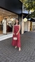 Conjunto Tamara Suede Bordado Vermelho - tienda online