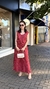 Conjunto Camilla de Suede Bordado Vermelho - comprar online