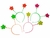 VINCHA PLASTICA FLUO FLOR