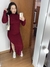 Vestido gola longo