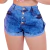 Bermuda Feminina Jeans Barra Dobrada Curta 4 Botões - Loja virtual RCM
