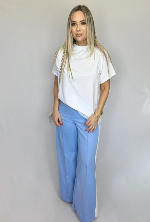 Calça de Listra Paola Azul